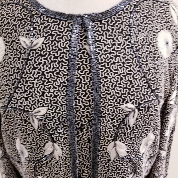 90s Vintage Adrianna Papell Occasions Jacket and Shell Set - PM - Picture 2 of 6